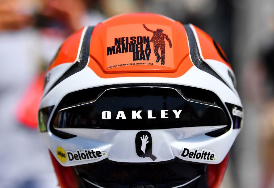 3) Nelson Mandela Day Oakley Aro5 Helmets