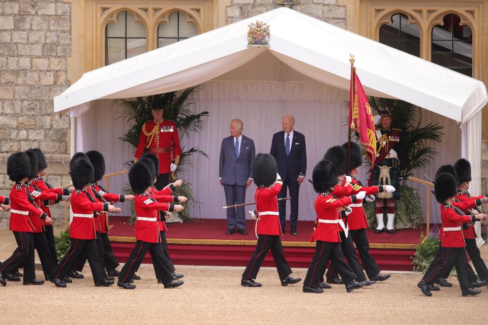 king charles biden windsor castle