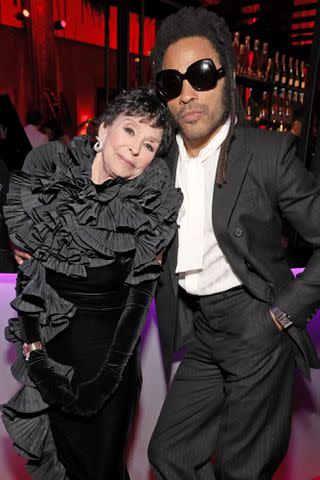 <p>Kevin Mazur/VF24/WireImage</p> Rita Moreno and Lenny Kravitz at the 2024 Vanity Fair Oscar Party on March 10, 2024, in Beverly Hills, California