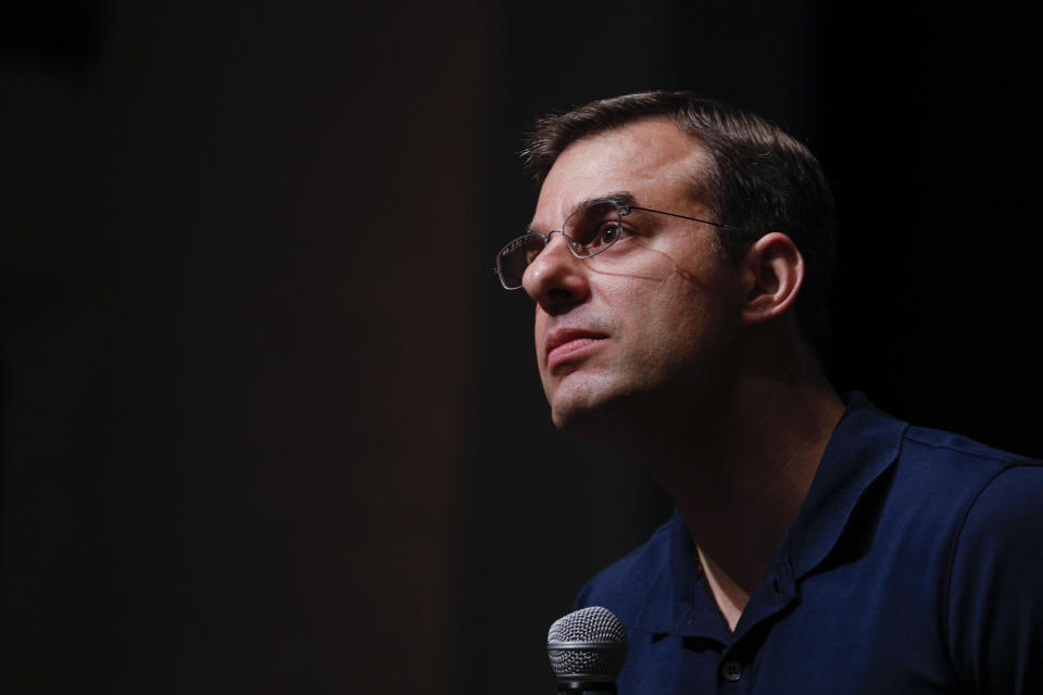 Rep. Justin Amash was the first then-Republican member of Congress to say that President Donald Trump engaged in impeachable conduct. (Photo: Bill Pugliano via Getty Images)