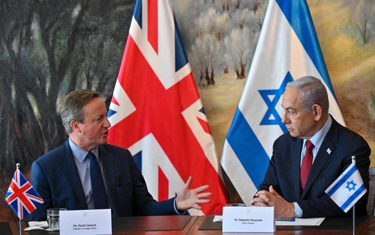 Benjamin Netanyahu and David Cameron