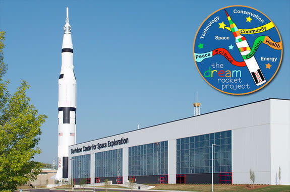 The Dream Rocket, an art project, has proposed wrapping in a student-created quilt the real Saturn V rocket inside the Davidson Center for Space Exploration at the U.S. Space & Rocket Center in Huntsville, Alabama, rather than the replica stand