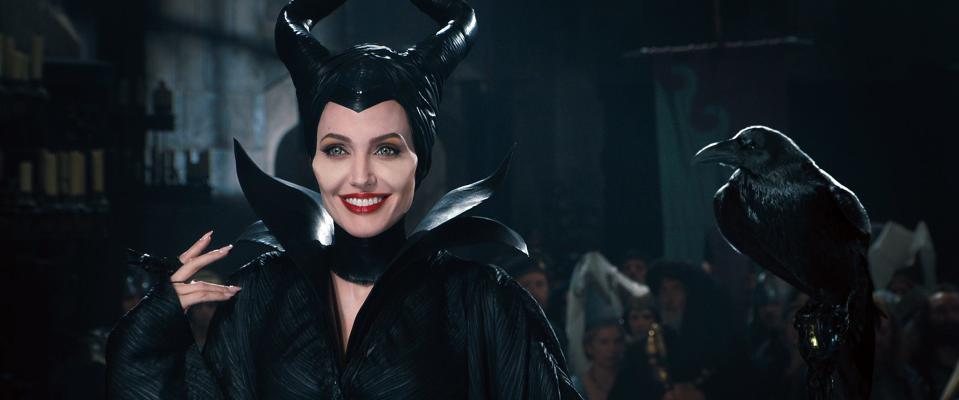 Maleficent (Angelina Jolie) holds court as more than just a villain in the "Sleeping Beauty" revamp "Maleficent."