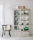 <p> A wooden cabinet display, ideal for a kitchen, living room or dining room, is a great way to create a rustic yet modern feel in a space.  </p> <p> Paint the cabinet in a color to match the tones of the wall, using accessories and collected pieces to introduce added vibrancy. </p> <p> Curate the cabinet with treasured ornaments to create a display that takes design to the edges of your room. </p>