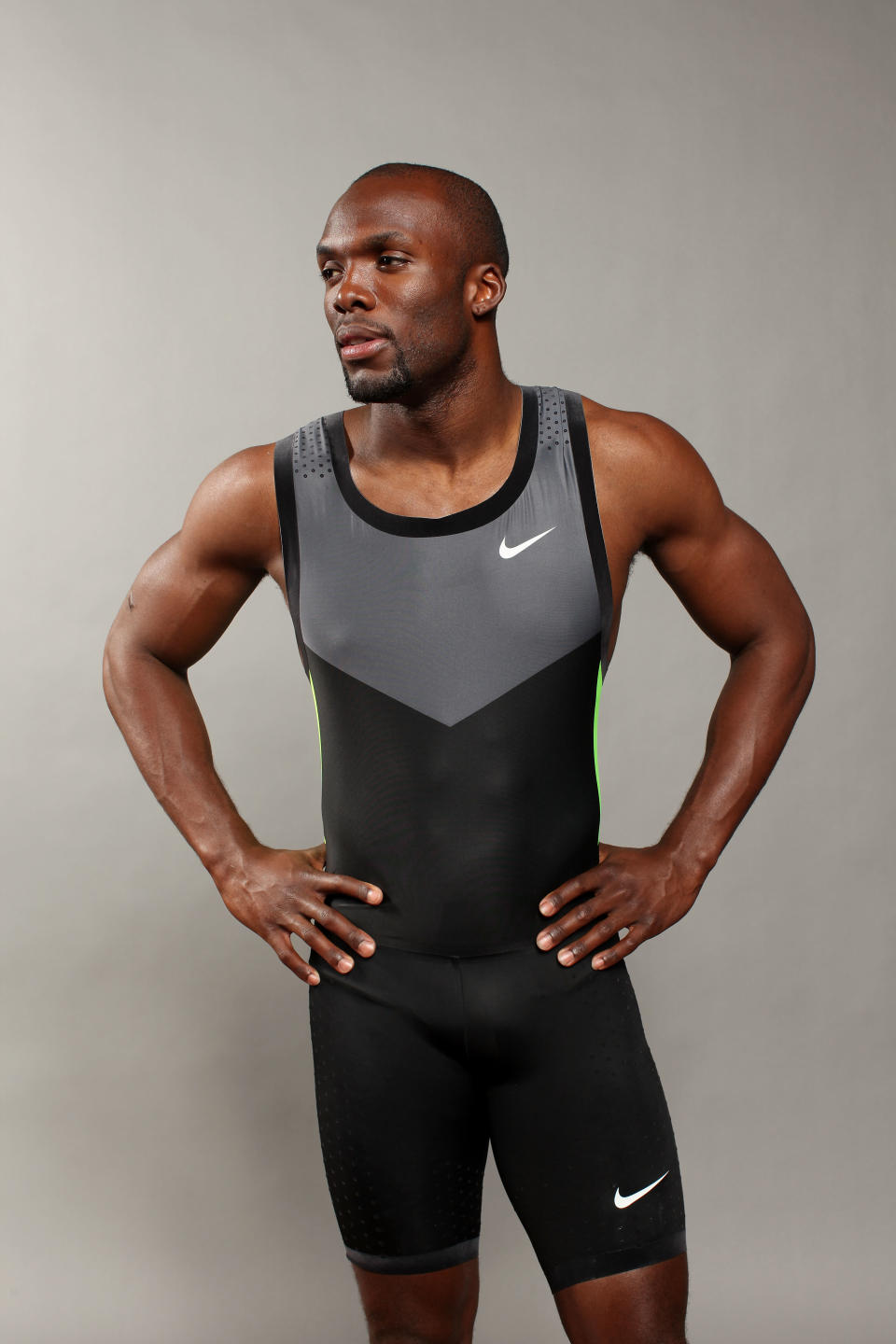 DALLAS, TX - MAY 14: Track athlete, Lashawn Merritt, poses for a portrait during the 2012 Team USA Media Summit on May 14, 2012 in Dallas, Texas. (Photo by Nick Laham/Getty Images)