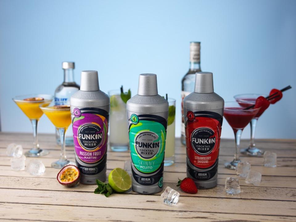 AG Barr has seen its Funkin cocktail range benefit from reopening of hospitality (AG Barr/PA)
