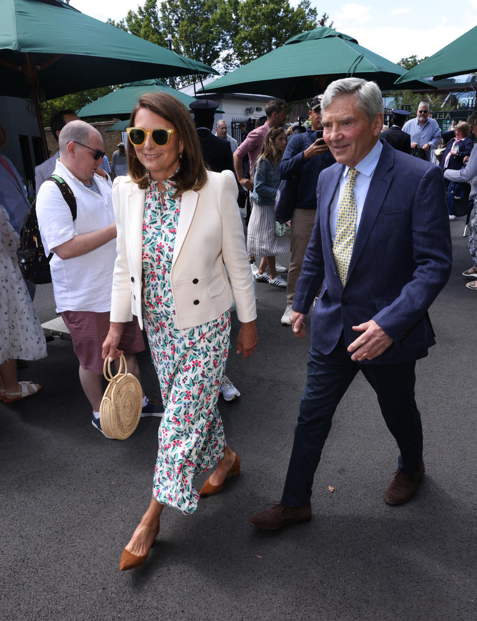 Les parents de Kate au tournoi de Wimbledon