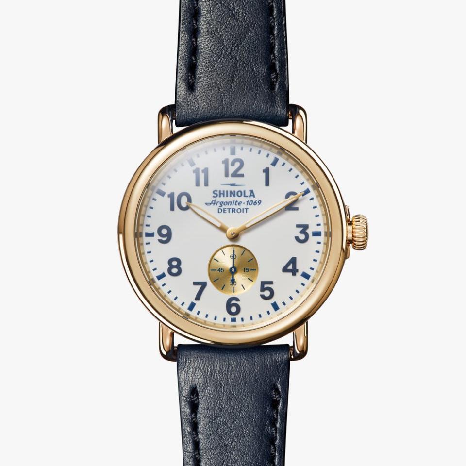 <p><a href="https://go.redirectingat.com?id=74968X1596630&url=https%3A%2F%2Fwww.shinola.com%2Fmens%2Fwatches%2Fthe-runwell-41-leather-band-7728.html&sref=https%3A%2F%2Fwww.redbookmag.com%2Flife%2Ffriends-family%2Fg60963621%2Fbest-fathers-day-gift1%2F" rel="nofollow noopener" target="_blank" data-ylk="slk:Shop Now;elm:context_link;itc:0;sec:content-canvas" class="link ">Shop Now</a></p><p>The Runwell 41mm</p><p>$650.00</p>