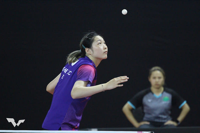 女子單打世界第57（10/24公布）簡彤娟是本屆全國錦標賽排名最高參賽者。（資料照，World Table Tennis提供）