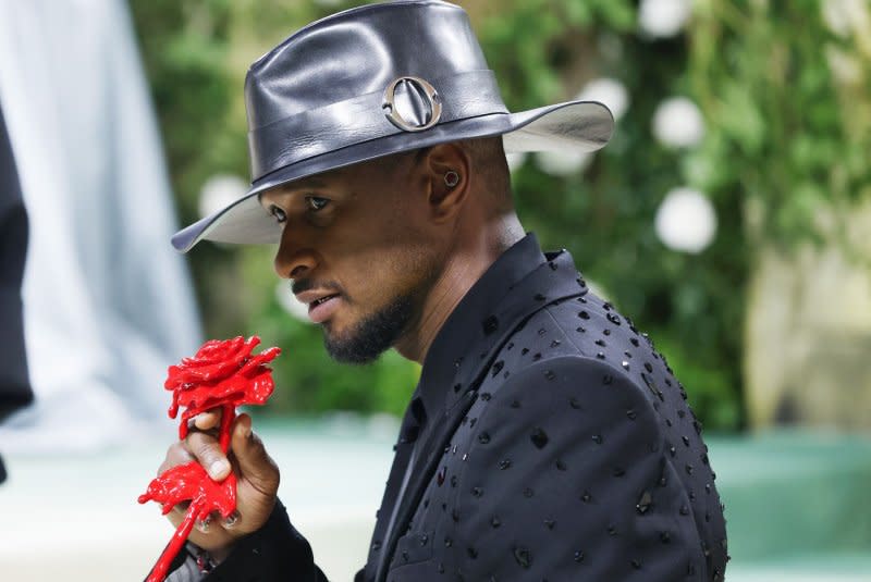 Usher attends the Costume Institute Benefit at the Metropolitan Museum of Art in May. File Photo by John Angelillo/UPI