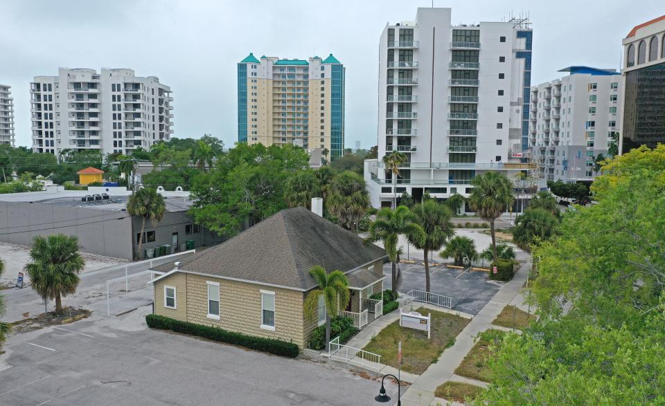 The historic McAlpin house/home is located at 1530 Cross St. in the heart of downtown Sarasota.