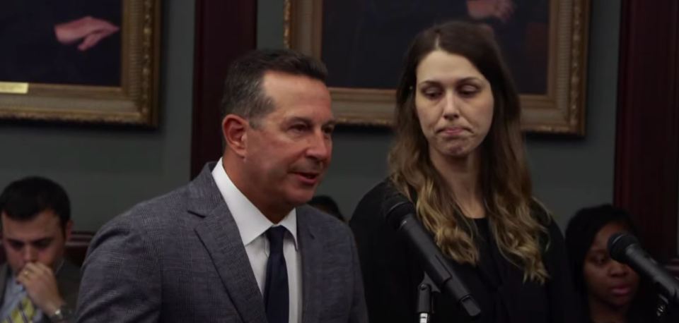 Private defense attorney Jose Baez addressed the judge alongside client Shanna Gardner during Friday's pretrial hearing in the orchestrated murder plot of Gardner's ex-husband Jared Bridegan in Jacksonville Beach.