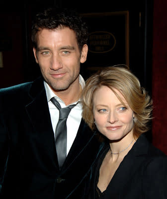 Clive Owen and Jodie Foster at the NY premiere of Universal Pictures' Inside Man