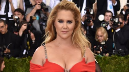 Amy Schumer puts deodorant on her inner thighs before heading for the  buffet at the Met Gala - Mirror Online