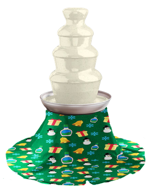 Buy the <a href="https://www.flavourgallery.com/collections/hidden-valley-ranch/products/hidden-valley-holiday-ranch-fountain" target="_blank">Holiday ranch fountain with skirt</a>&nbsp;for $110