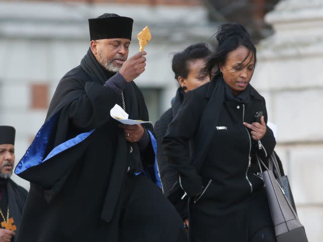 More arrivals for the Grenfell Tower memorial service (Daniel Leal-Olivas/PA)