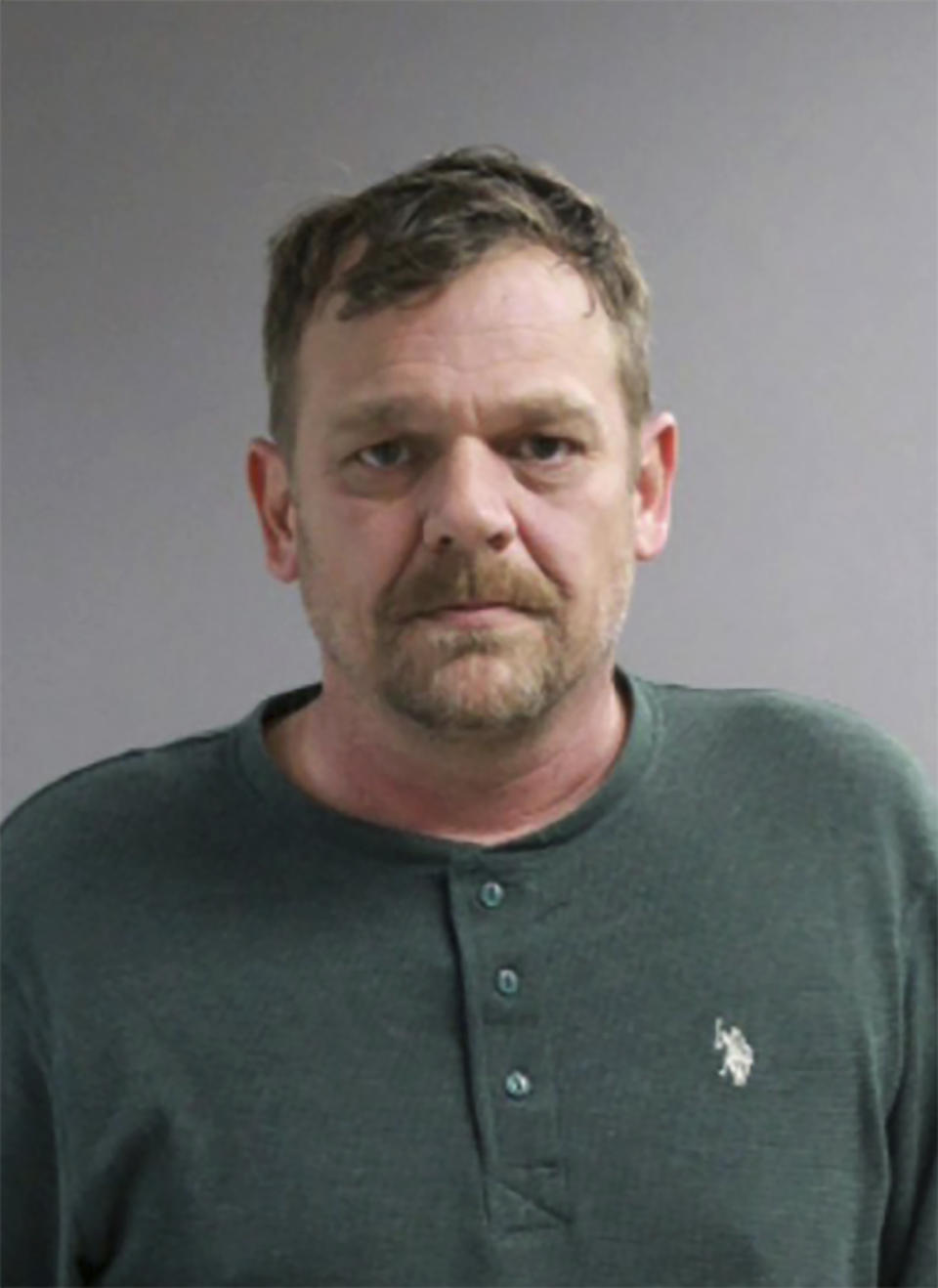 This undated photo provided by the Jackson County Sheriff’s Office shows Robert Keegan, who is being held without bail after pleading not guilty to second-degree murder, manslaughter and other charges for the Nov. 23, 2020, killing of Aidan Ellison, a Black man. (Jackson County Sheriff’s Office via AP)