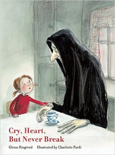 "This contemplative tale sprang from the depths of [Ringtved's]&nbsp;own experience &mdash; when his mother was dying and he struggled to explain what was happening to his young children, she offered some words of comfort: 'Cry, Heart, but never break.' It was the grandmother&rsquo;s way of assuring the children that the profound sadness of loss is to be allowed rather than resisted, then folded into the wholeness of life, which continues to unfold." -- <a href="https://www.brainpickings.org/2016/03/08/cry-heart-but-never-break/" target="_blank">Brain Pickings</a>