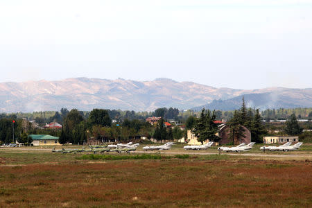 A general view of Kucova Air Base in Kucova, Albania, October 3, 2018. REUTERS/Florion Goga