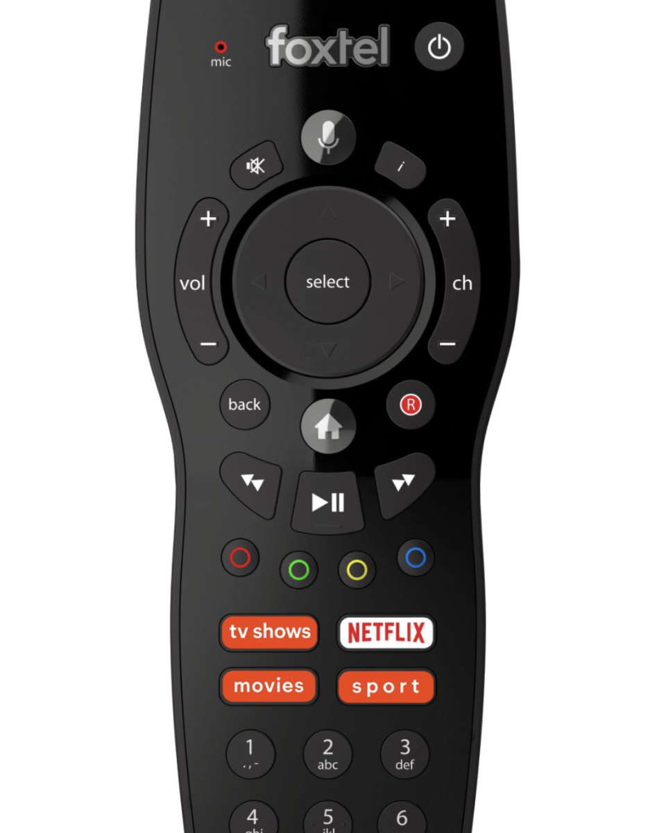 The new look remote. Source: supplied