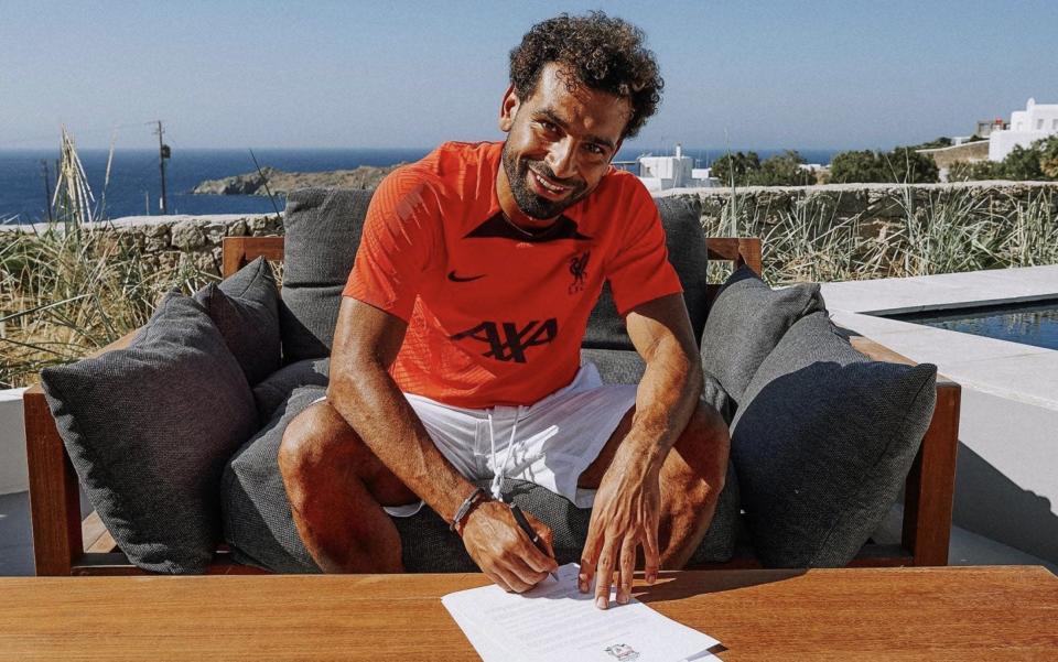 Salah signed his new deal while away on holiday - LFC