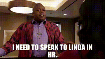 Titus Andromedon on "Unbreakable Kimmy Schmidt" requests to speak to Linda from HR