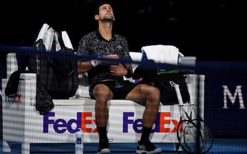 Novak Djokovic during the final against Germany's Alexander Zverev  - Credit: Action Images
