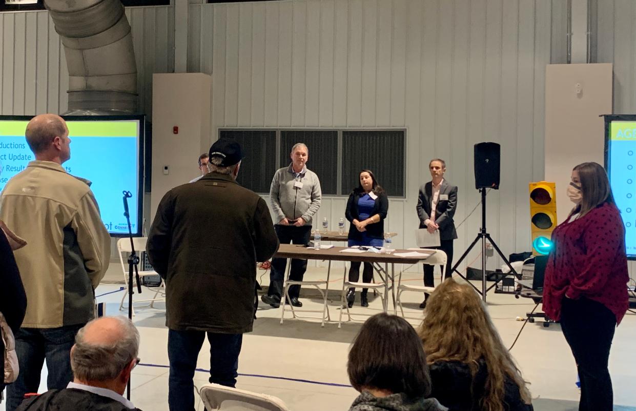 Delaware County residents were limited to two minutes a piece to voice their complaints, feedback and opinions during the public comment portion of ODOT's meeting.