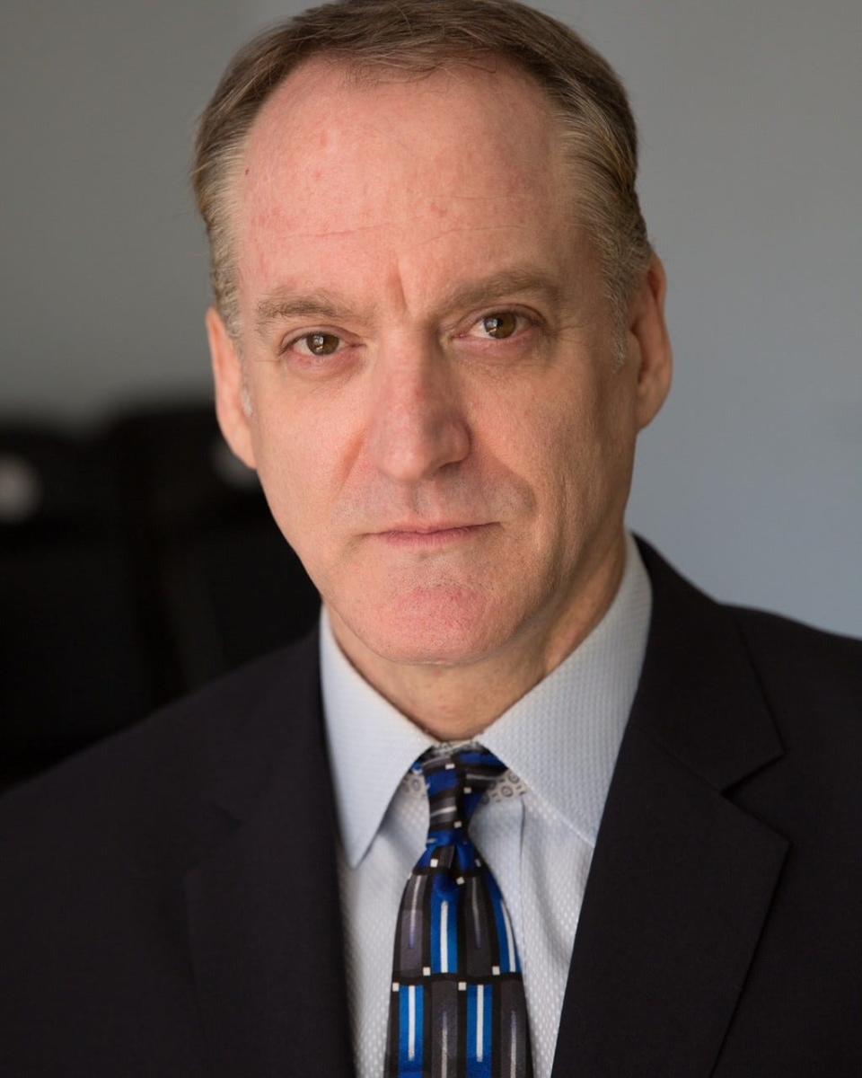 Andrew Long plays attorney Matthew Harrison Brady in the Asolo Repertory Theatre production of “Inherit the Wind.”