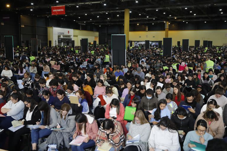 5600 estudiantes rindieron el Examen Único en La Rural, una de las sedes porteñas