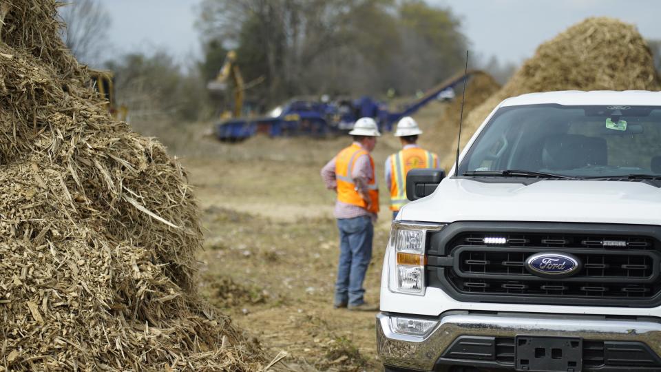 Land prepping began this week at Ford Motor Co. and SK On’s $5.6 billion Blue Oval City project in Stanton. Construction on Blue Oval City is expected to begin later this year, according to Ford officials.
