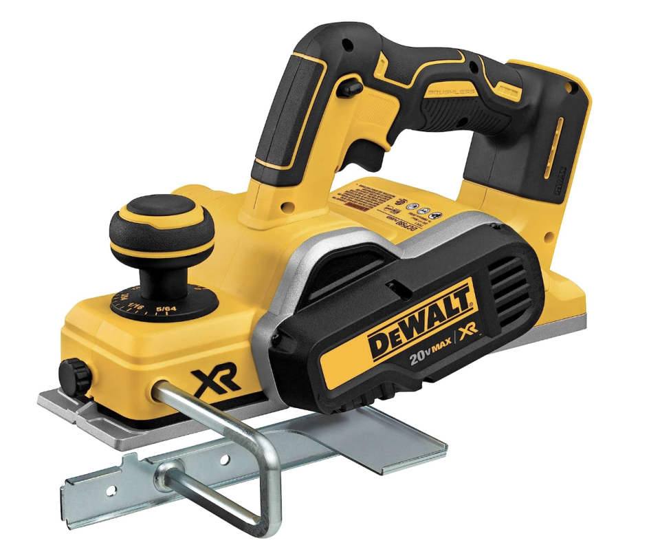 DEWALT 20V MAX Hand Planer, Tool Only, 5/64-Inch (DCP580B) (photo via Amazon)