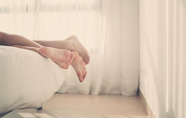 Experts say men take up to three minutes to orgasm on average. Photo: Getty images