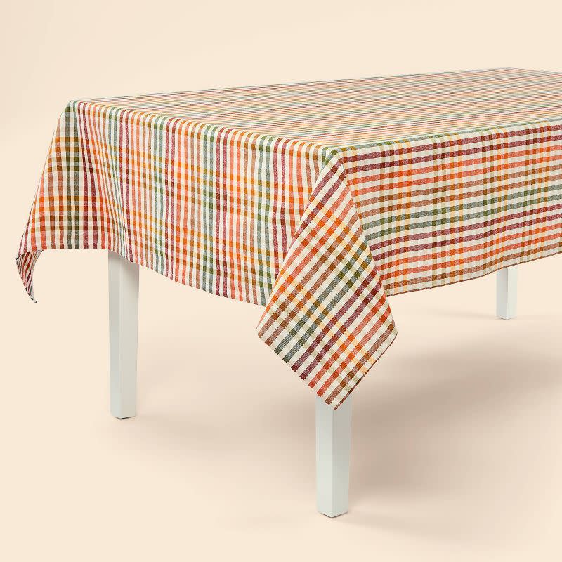19) 84" x 60" Cotton Plaid Tablecloth - Spritz™