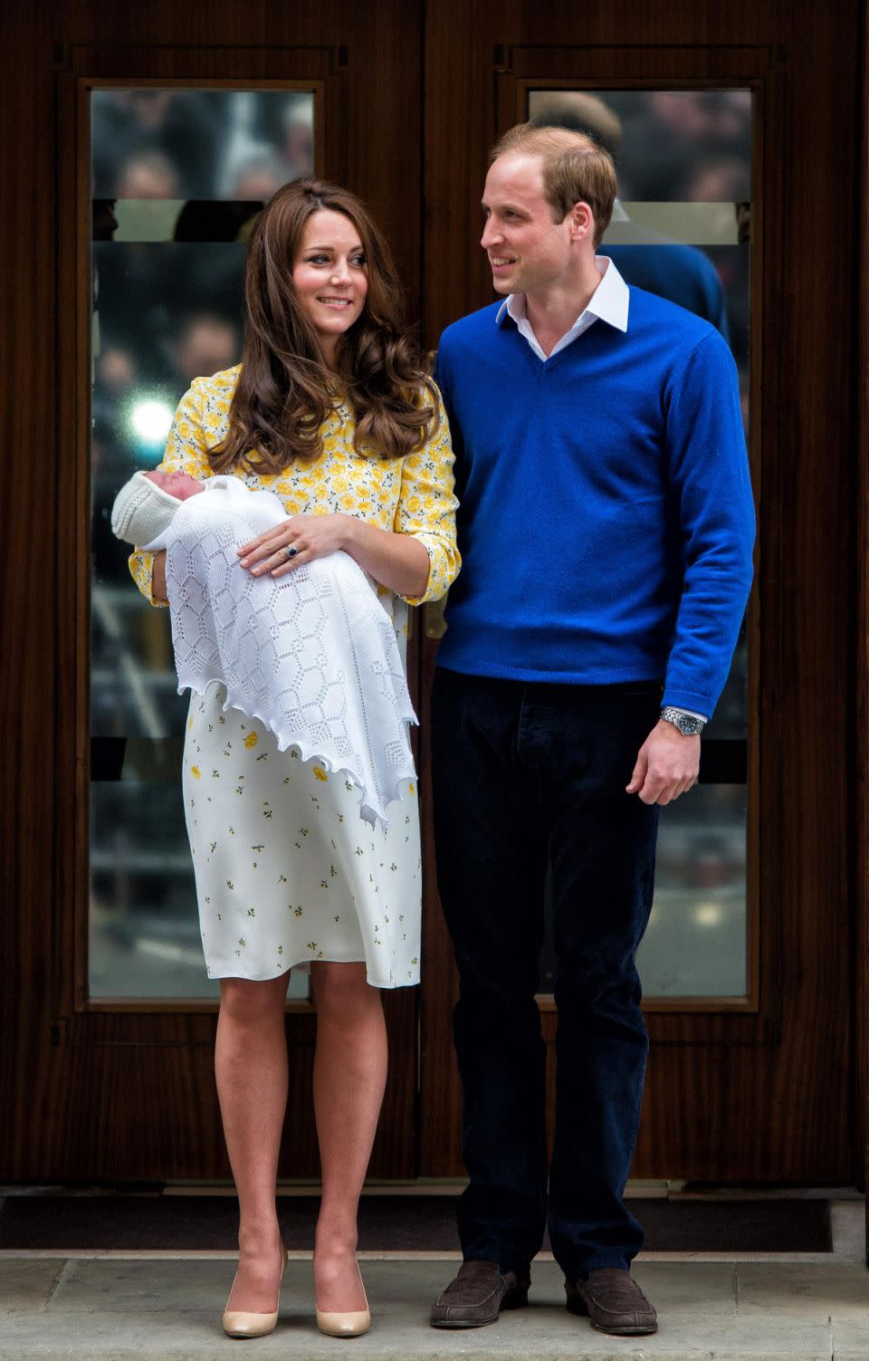 There will however be some traditions they will have to follow. Here they are pictured after the birth of Princess Charlotte. Photo: Getty Images