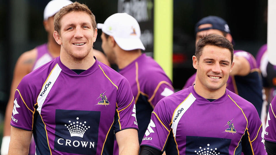 Hoffman says hours of extra practice on the training ground helped transform Cronk into a superstar halfback. Pic: Getty