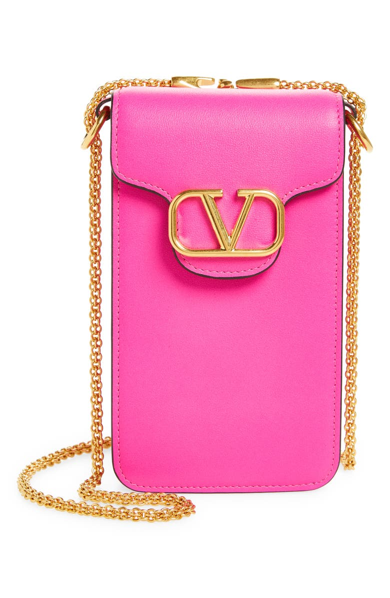 Valentino Garavani Locò VLOGO Leather Phone Case