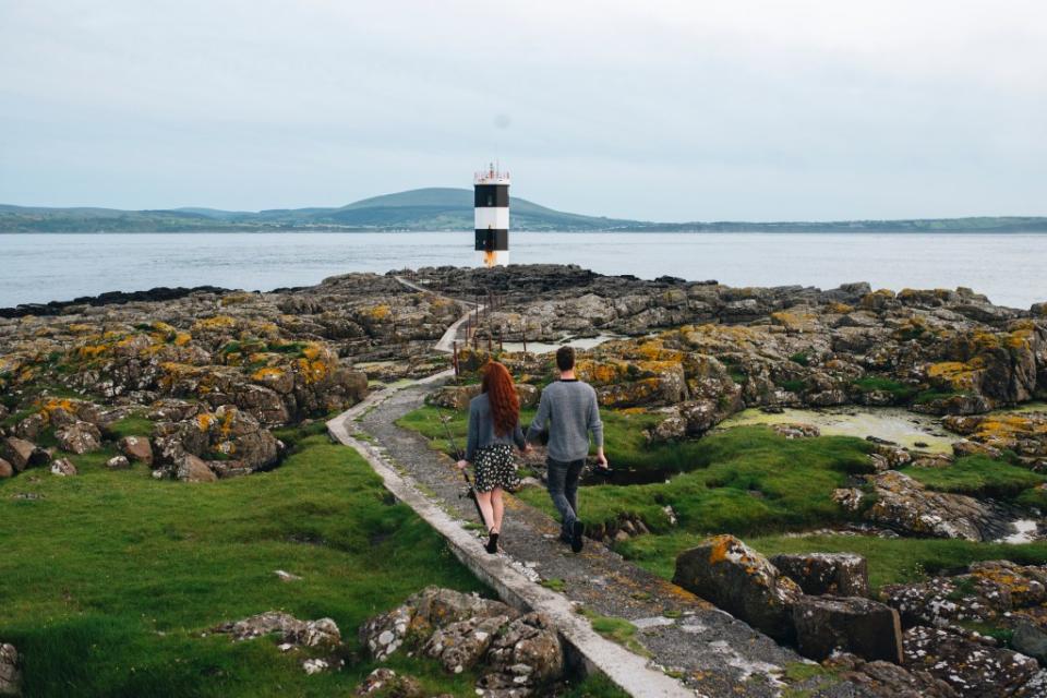 A couple ambles about Rathlin Island. Joshua McMichael / Tourism Ireland