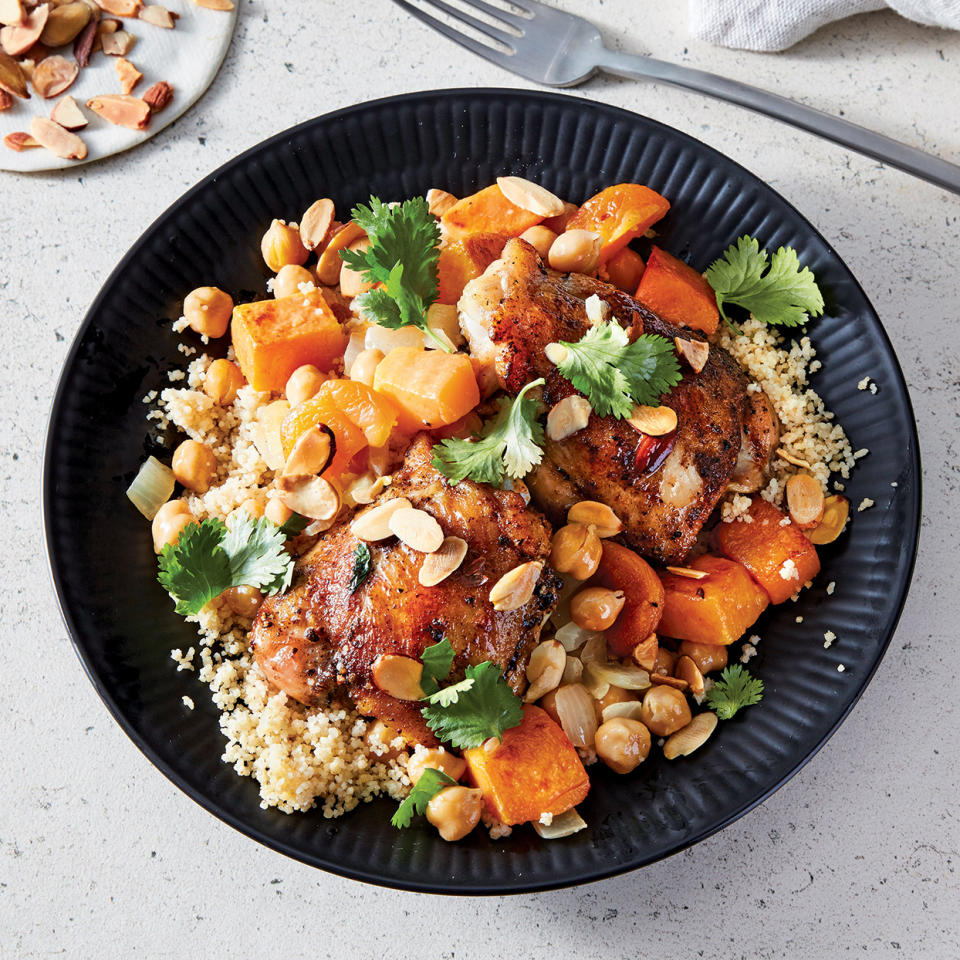 Slow-Cooker Moroccan Chicken, Vegetables & Couscous