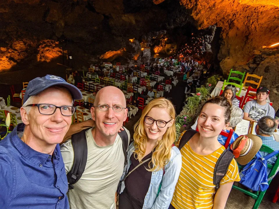 La Gruta, the cave-restaurant. 