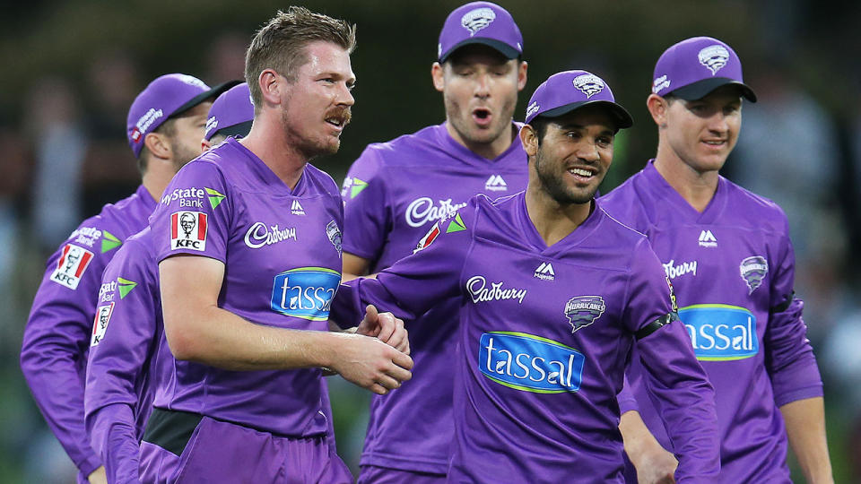 James Faulkner's relationship with the Hobart Hurricanes appears to be at an acrimonious end. (Photo by Jason McCawley - CA/Cricket Australia via Getty Images)