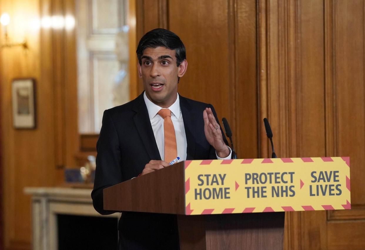 10 Downing Street handout photo of Chancellor Rishi Sunak: PA