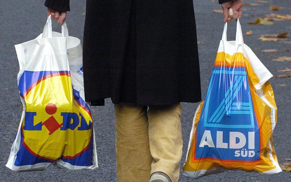 Aldi and Lidl saw the biggest increase in sales in the 12-week period to December 3 - Alamy