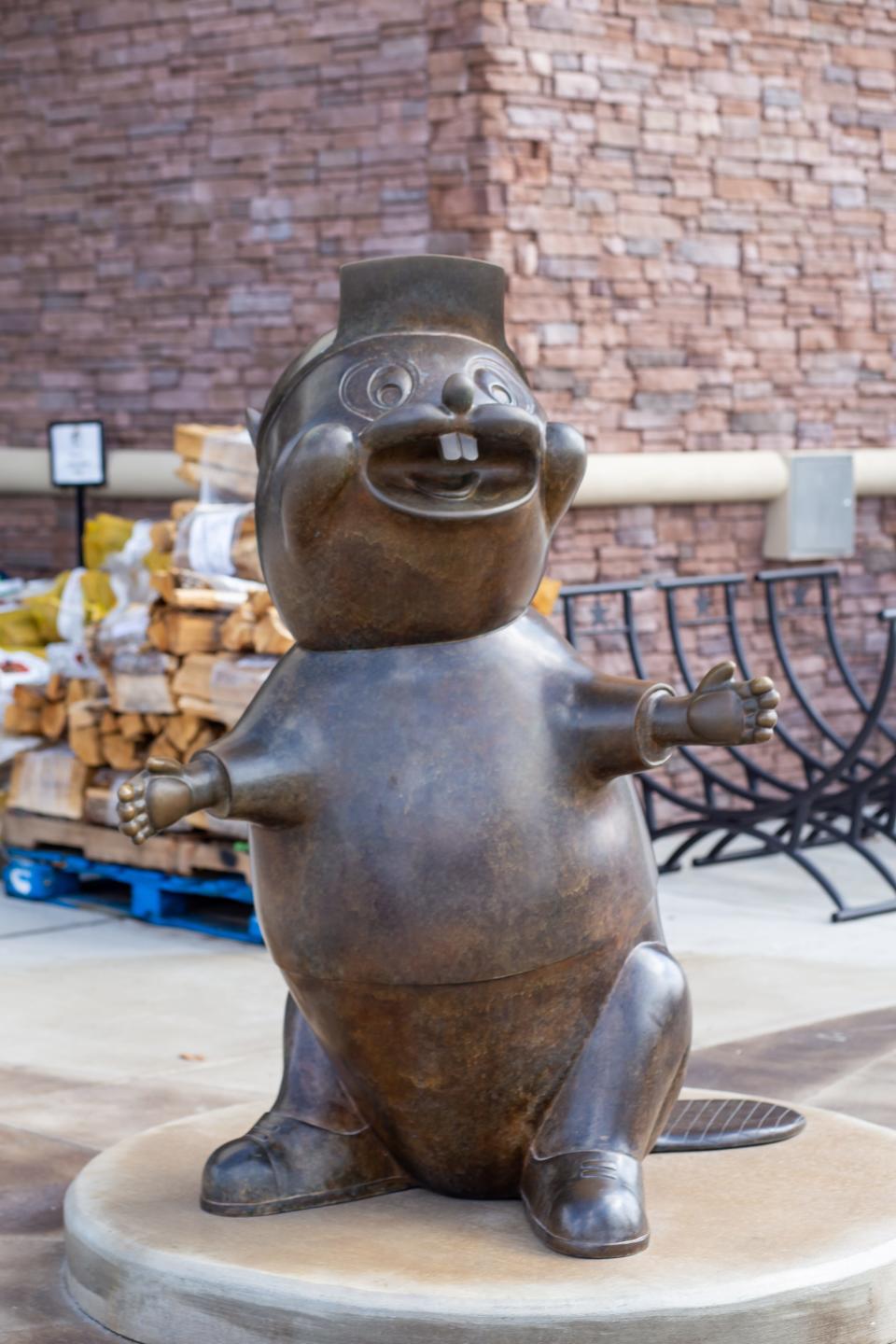 This statue of the Buc-ee's mascot can be found at just about all of the travel plaza's 47 locations across the South.