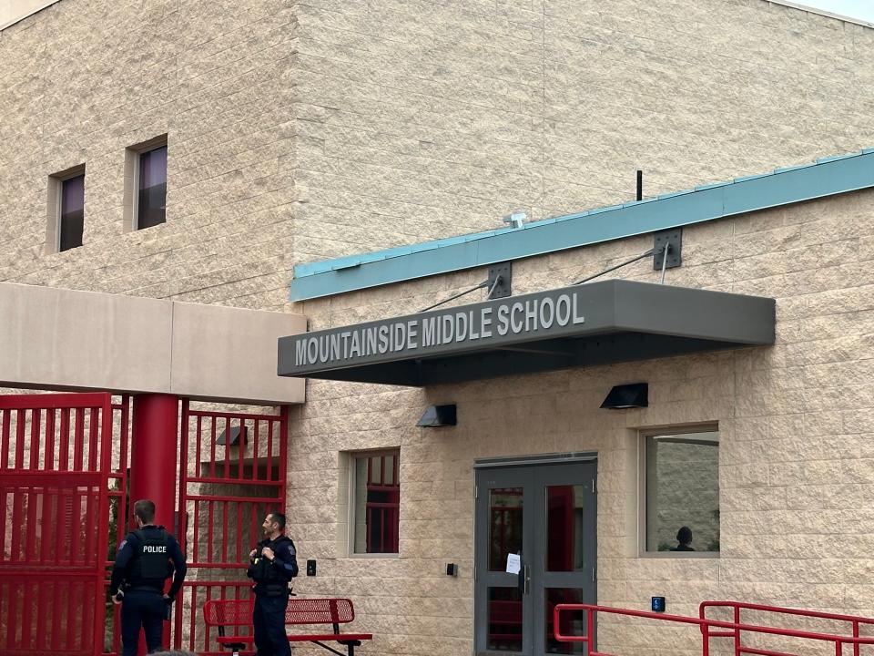 Scottsdale police officers responded to Mountainside Middle School on Jan. 25, 2024, after reports of a weapon on campus.