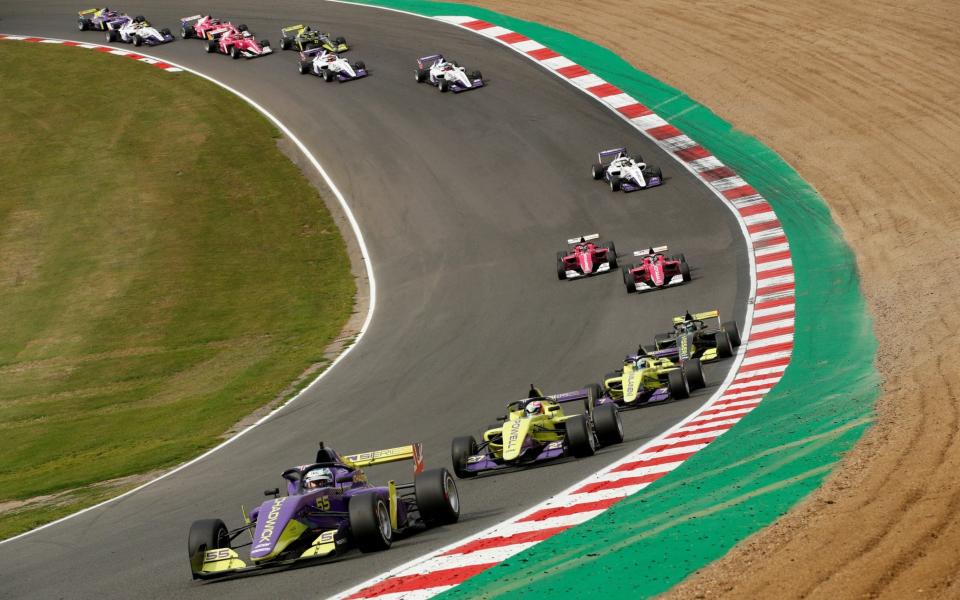 W Series in action at Brands Hatch - W Series cancelled with planning underway for 2021 season - REUTERS