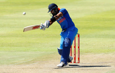 Cricket - India v South Africa - Third One Day International - Newlands Stadium, Cape Town, South Africa - February 7, 2018. India's Virat Kohli plays a shot. REUTERS/Mike Hutchings