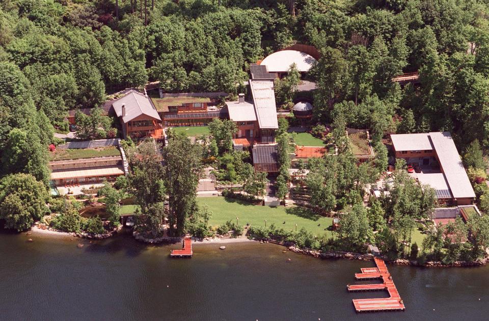 The family home on the banks of Lake WashingtonGetty Images