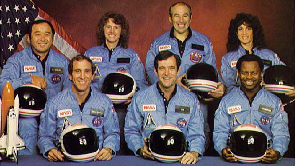 NASA's STS-51L crew members pose for a photo. / Credit:  (Photo by NASA/Getty Images)