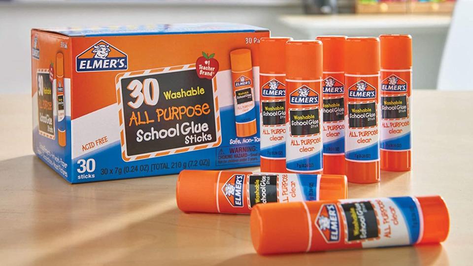 Don't worry. These glue sticks are washable.